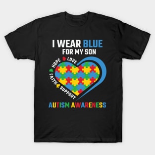 Puzzle piece Autism Awareness Gift for Birthday, Mother's Day, Thanksgiving, Christmas T-Shirt